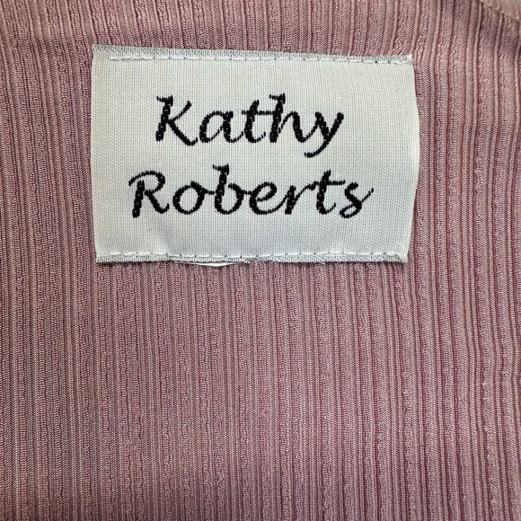 Kathy Roberts Sparkly Formal Wear Office Top Pants Women’s 14 Mauve Pink Vintage - Picture 8 of 14